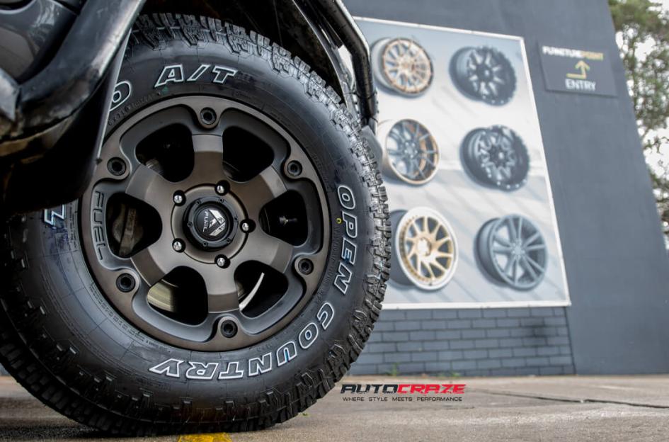 TOYOTA LANDCRUSIER BEAST BLACK   MACHINED WITH DARK TINT